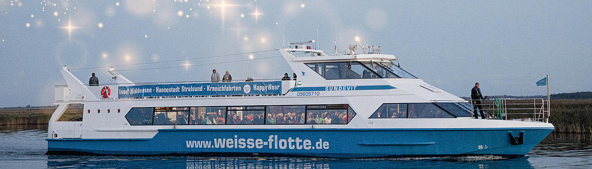 Lichterfahrten an den Adventswochenenden ab Hafen Stralsund